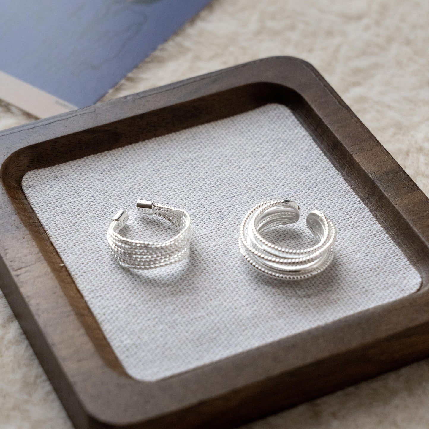 Punk Adjustable Sliver Ring Collection