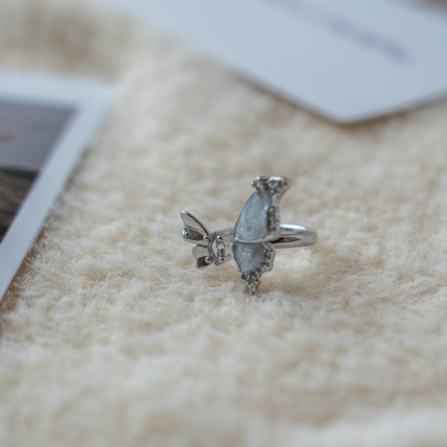 Moonstone Punk Adjustable Ring Collection