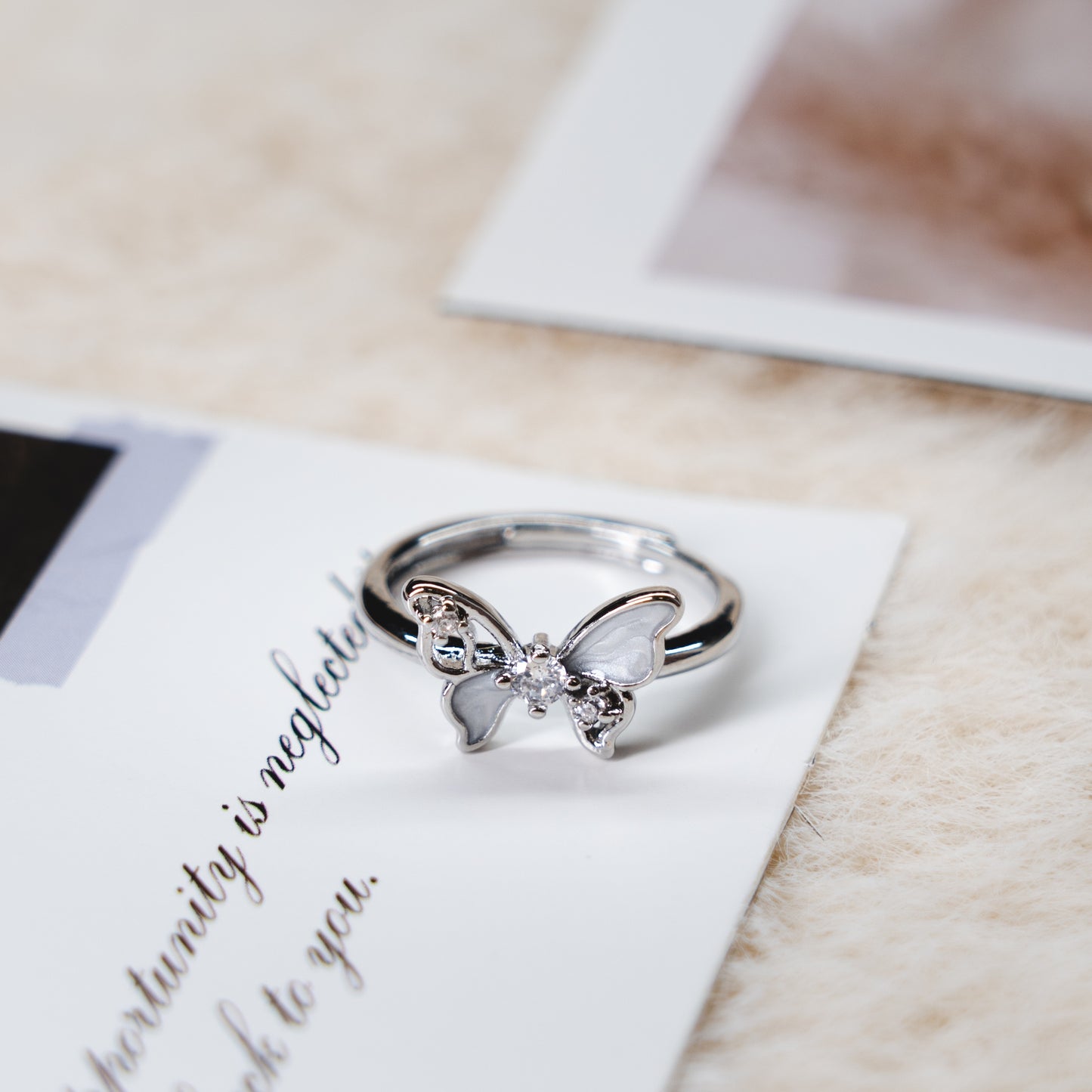 Moonstone Punk Adjustable Ring Collection