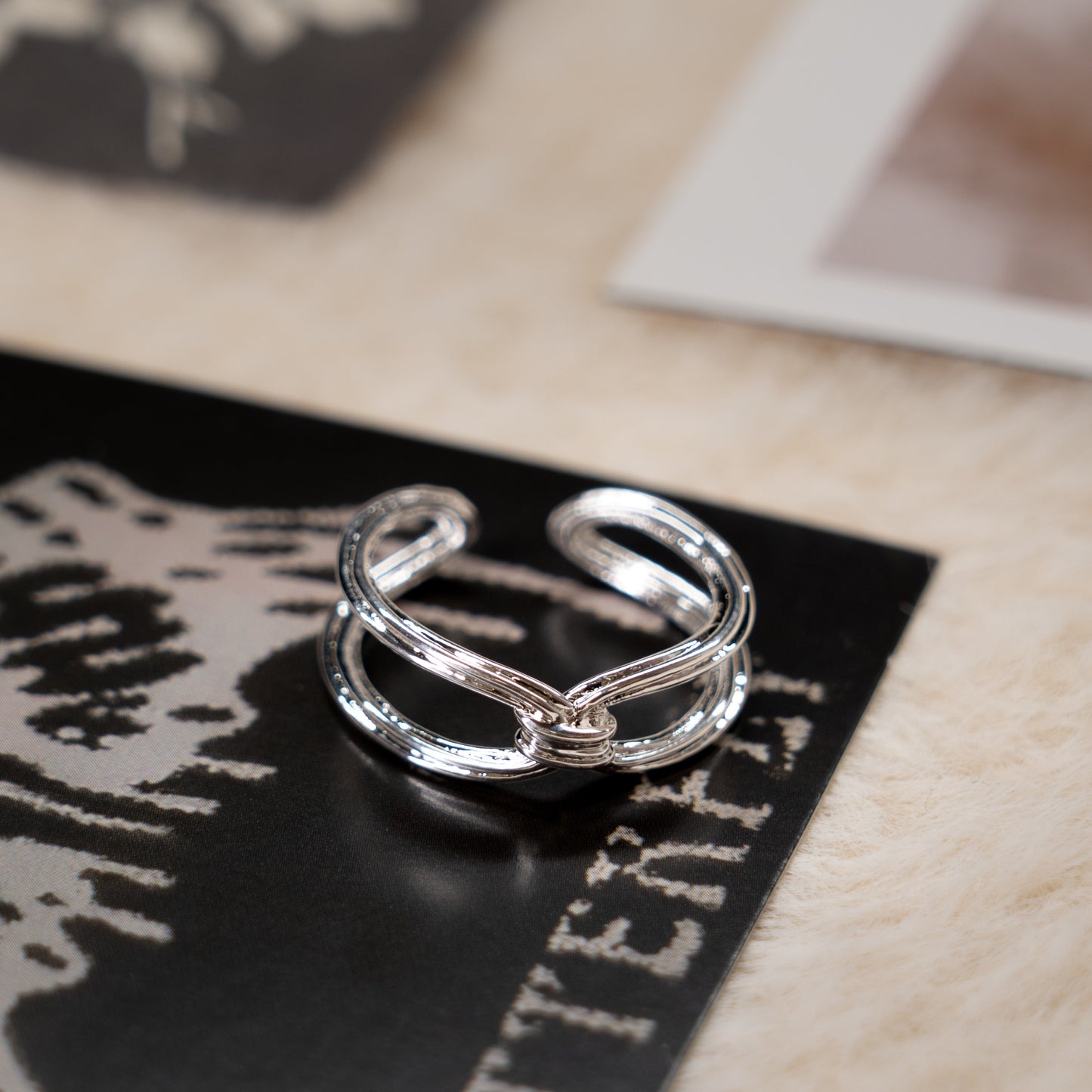 Punk Sliver Adjustable Ring Collection