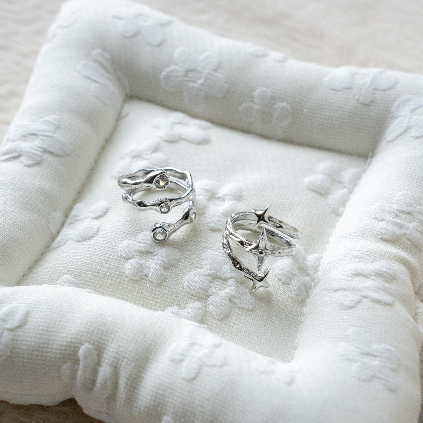 Adjustable Gothic Silver Ring Collection