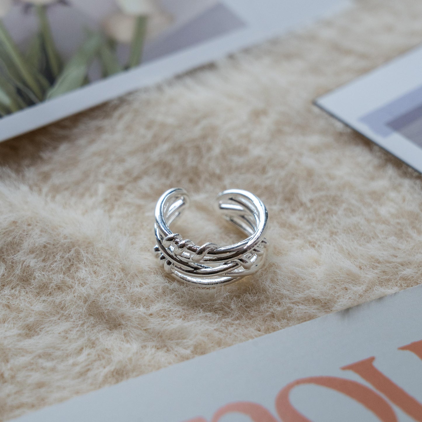 Punk Sliver Adjustable Ring Collection