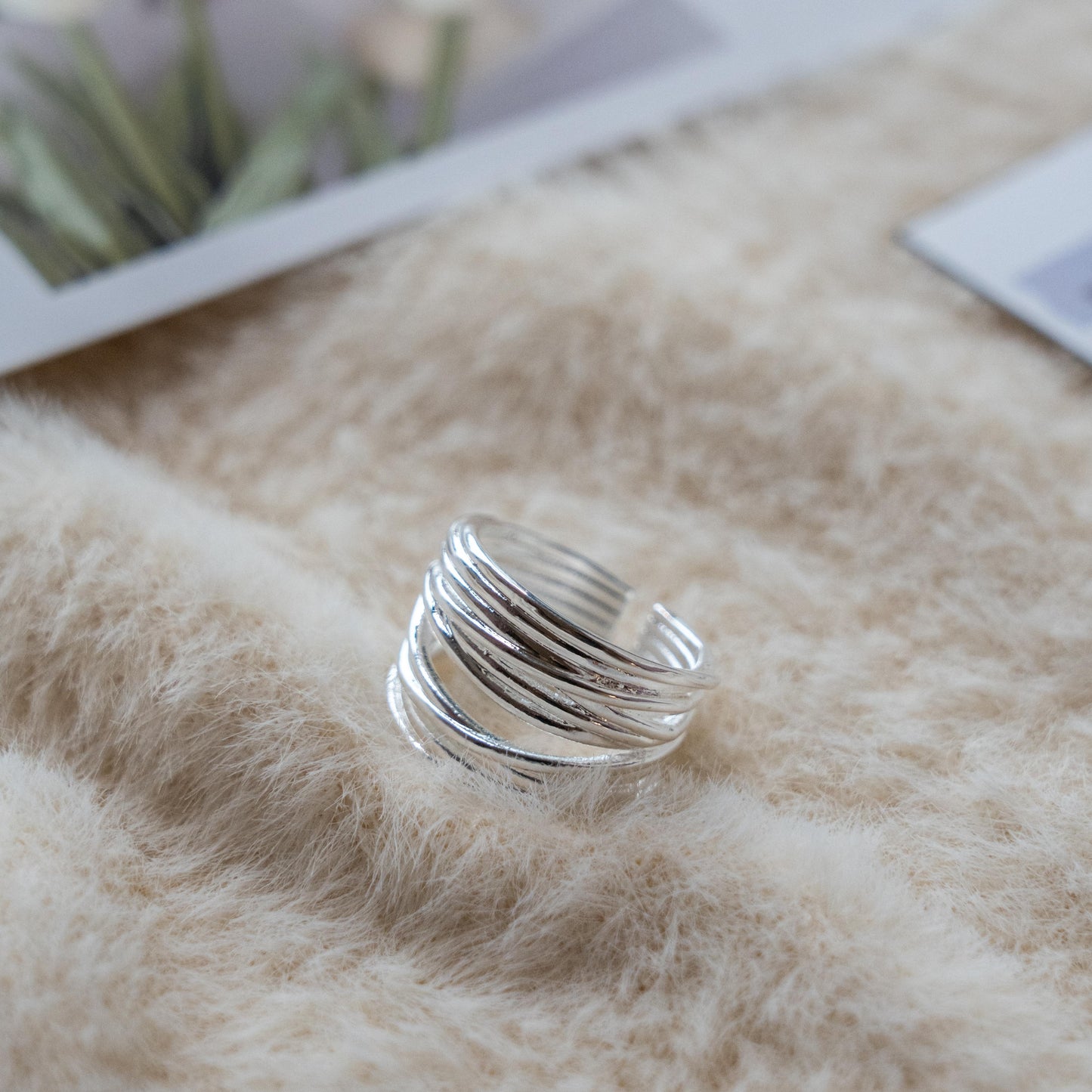 Punk Sliver Adjustable Ring Collection