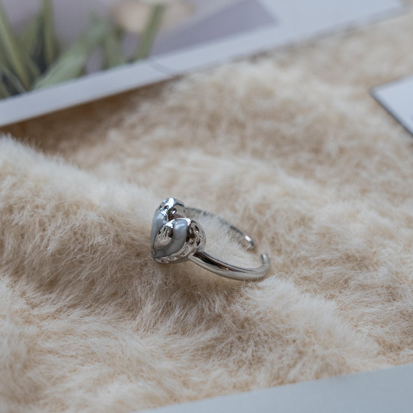 Moonstone Punk Adjustable Ring Collection