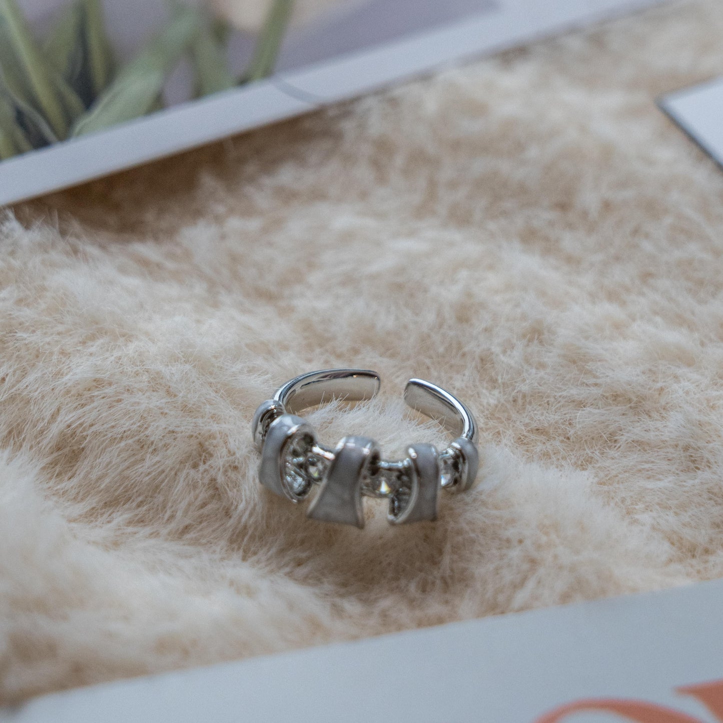 Moonstone Punk Adjustable Ring Collection