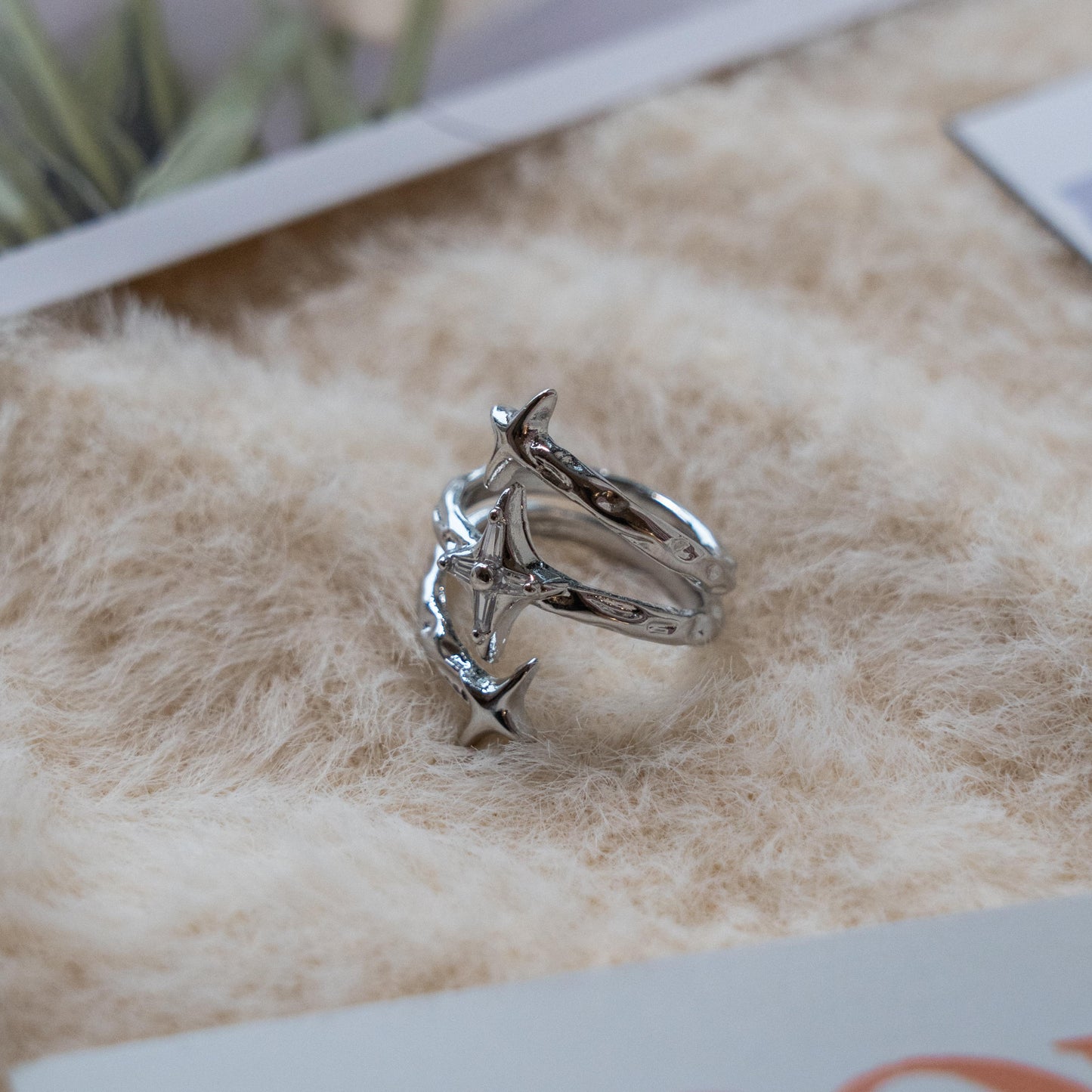 Adjustable Gothic Silver Ring Collection