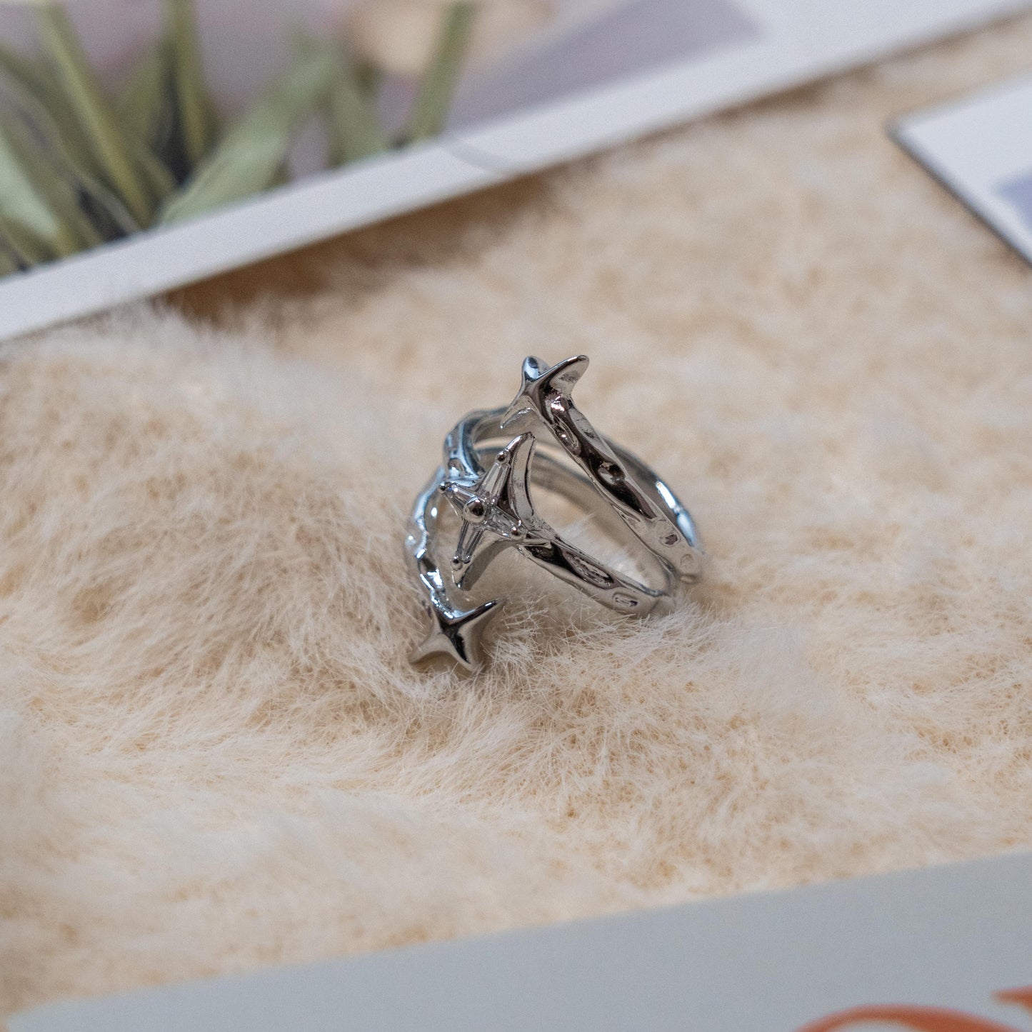 Adjustable Gothic Silver Ring Collection