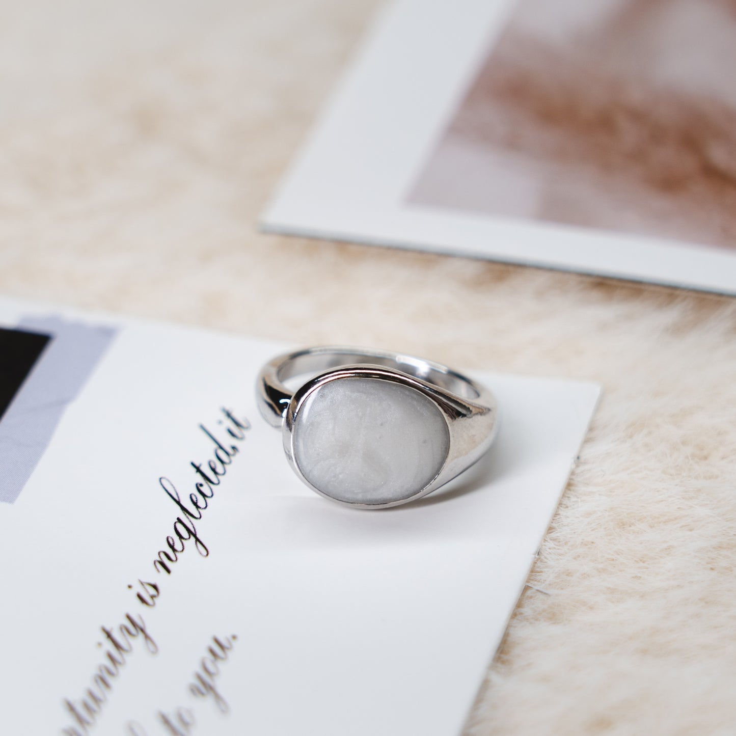 Moonstone Punk Adjustable Ring Collection