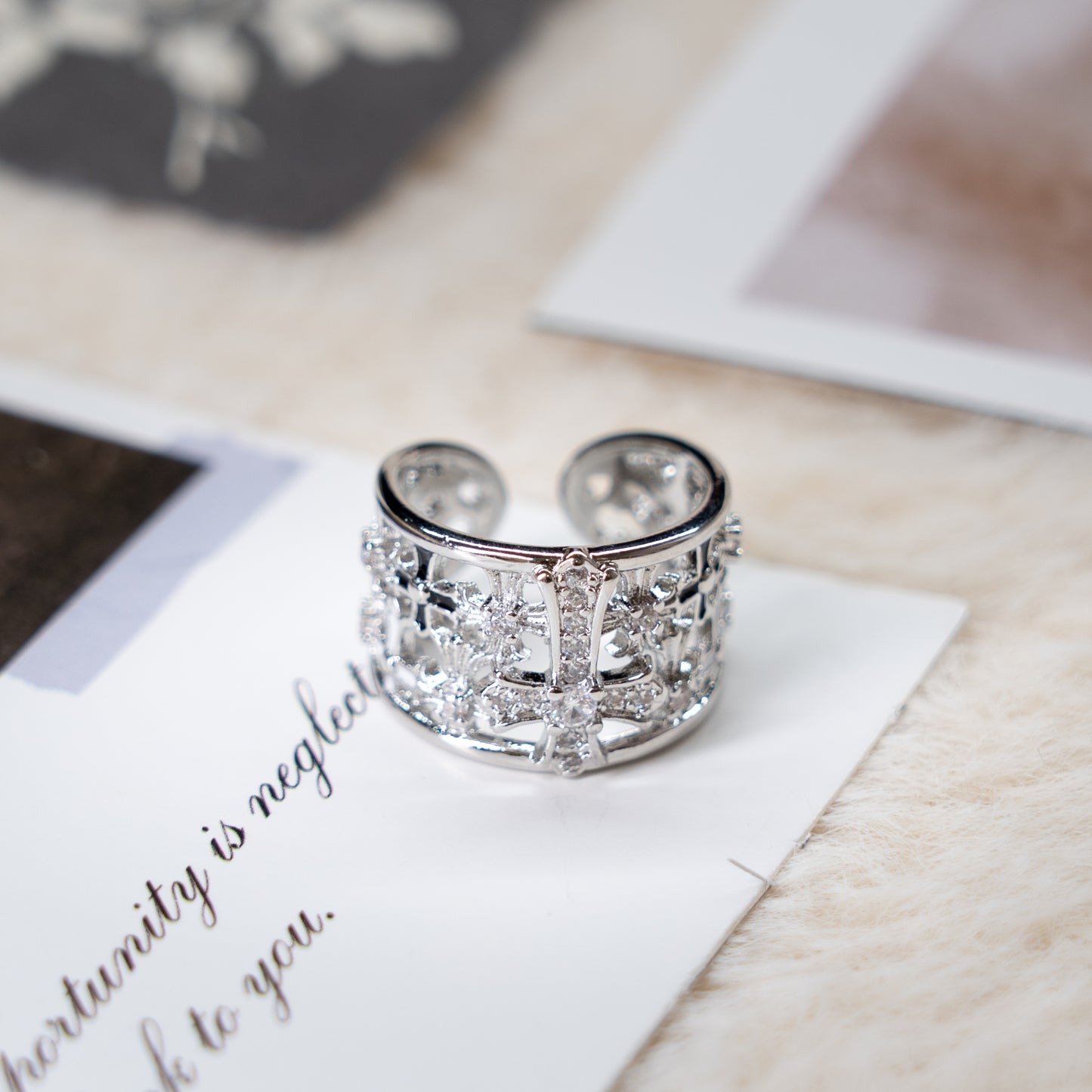 Adjustable Gothic Silver Ring Collection