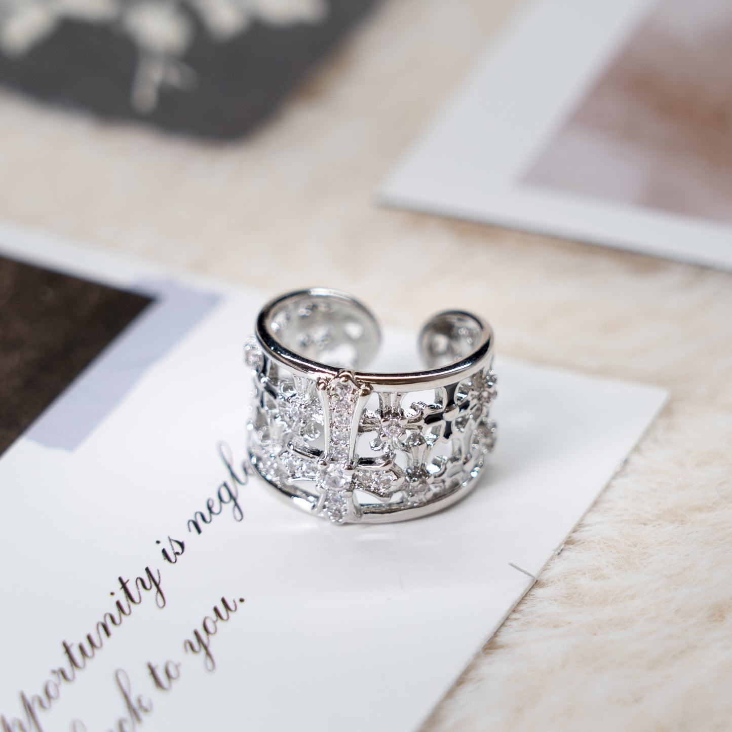 Adjustable Gothic Silver Ring Collection