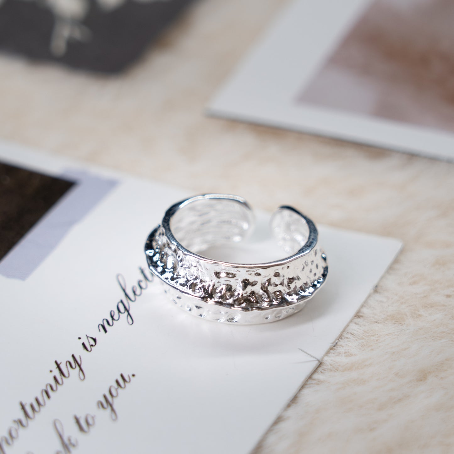 Punk Adjustable Sliver Ring Collection