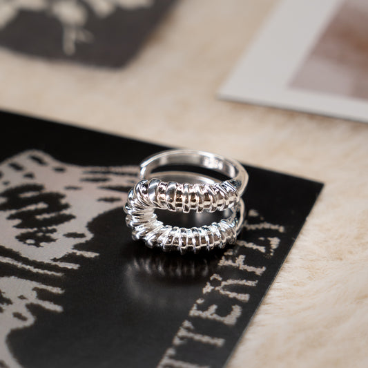 Punk Sliver Adjustable Ring Collection