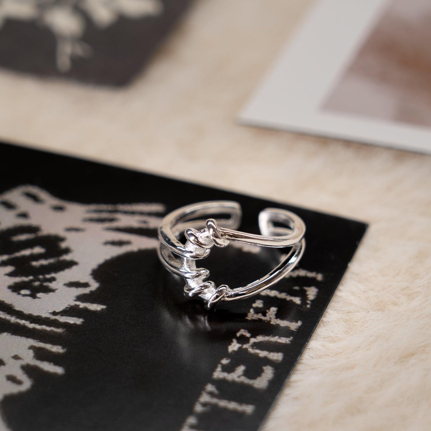 Punk Sliver Adjustable Ring Collection